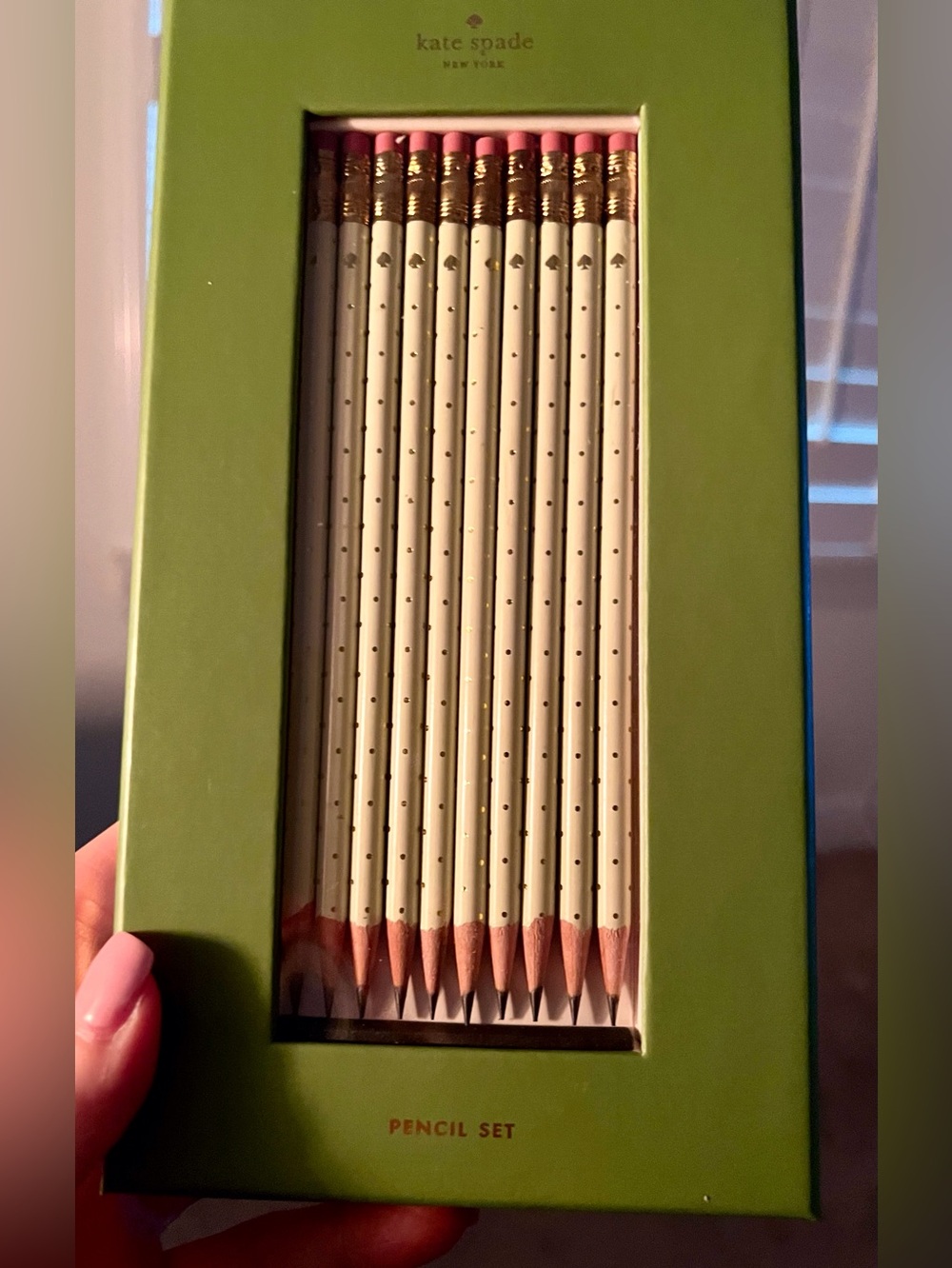 kate spade neutral photo album & Kate spade NWTs pencil set - Picture 6 of 10